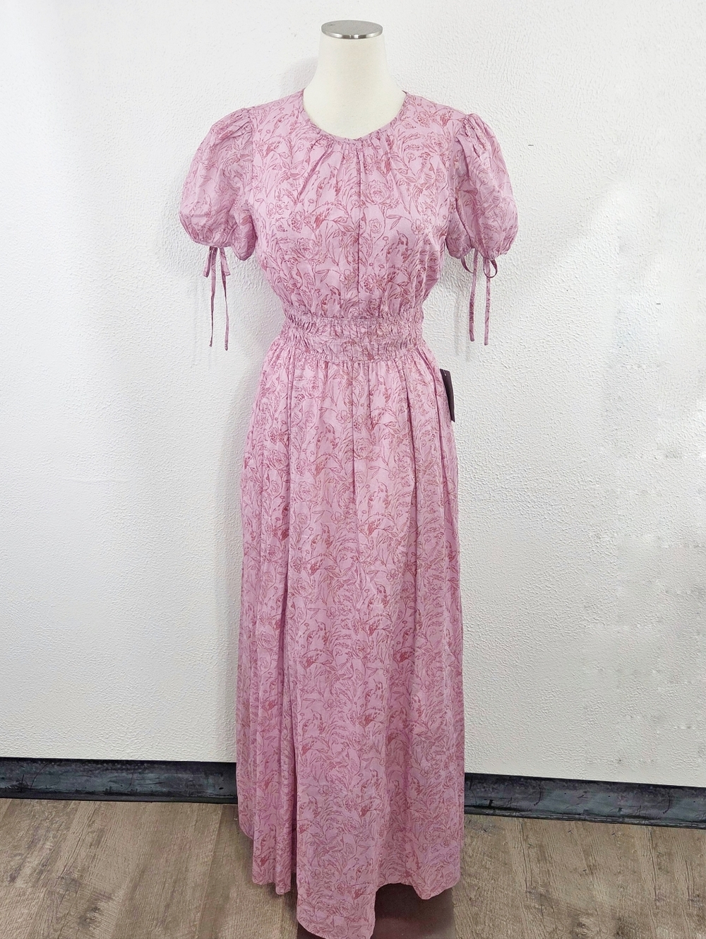 Gal Meets Glam Giselle maxi Dress Pink Blush Wedding Guest floral women's 8 NWT - Picture 3 of 10